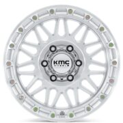 KMC KM555 アタック グロスシルバー/マシンドフェース