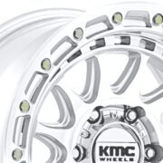 KMC　KM556 クラクス　グロスシルバー/マシンドフェース