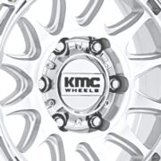 KMC　KM556 クラクス　グロスシルバー/マシンドフェース