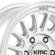 KMC　KM733 インパクト FFT　グロスシルバー/マシンドフェース