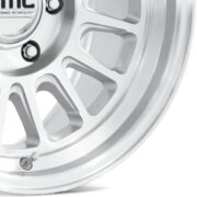 KMC　KM733 インパクト FFT　グロスシルバー/マシンドフェース