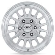KMC　KM733 インパクト FFT　グロスシルバー/マシンドフェース